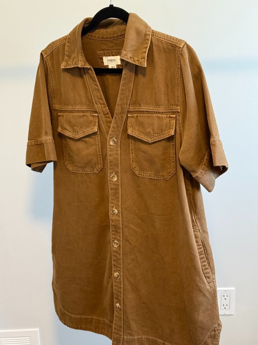 Ceres brown denim dress